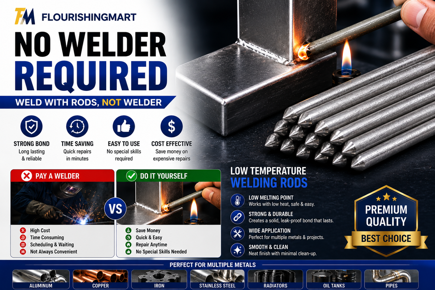 Imported Low Temperature Welding Rods – Universal Metal Repair
