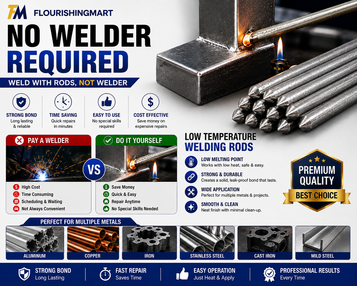 Imported Low Temperature Welding Rods – Universal Metal Repair