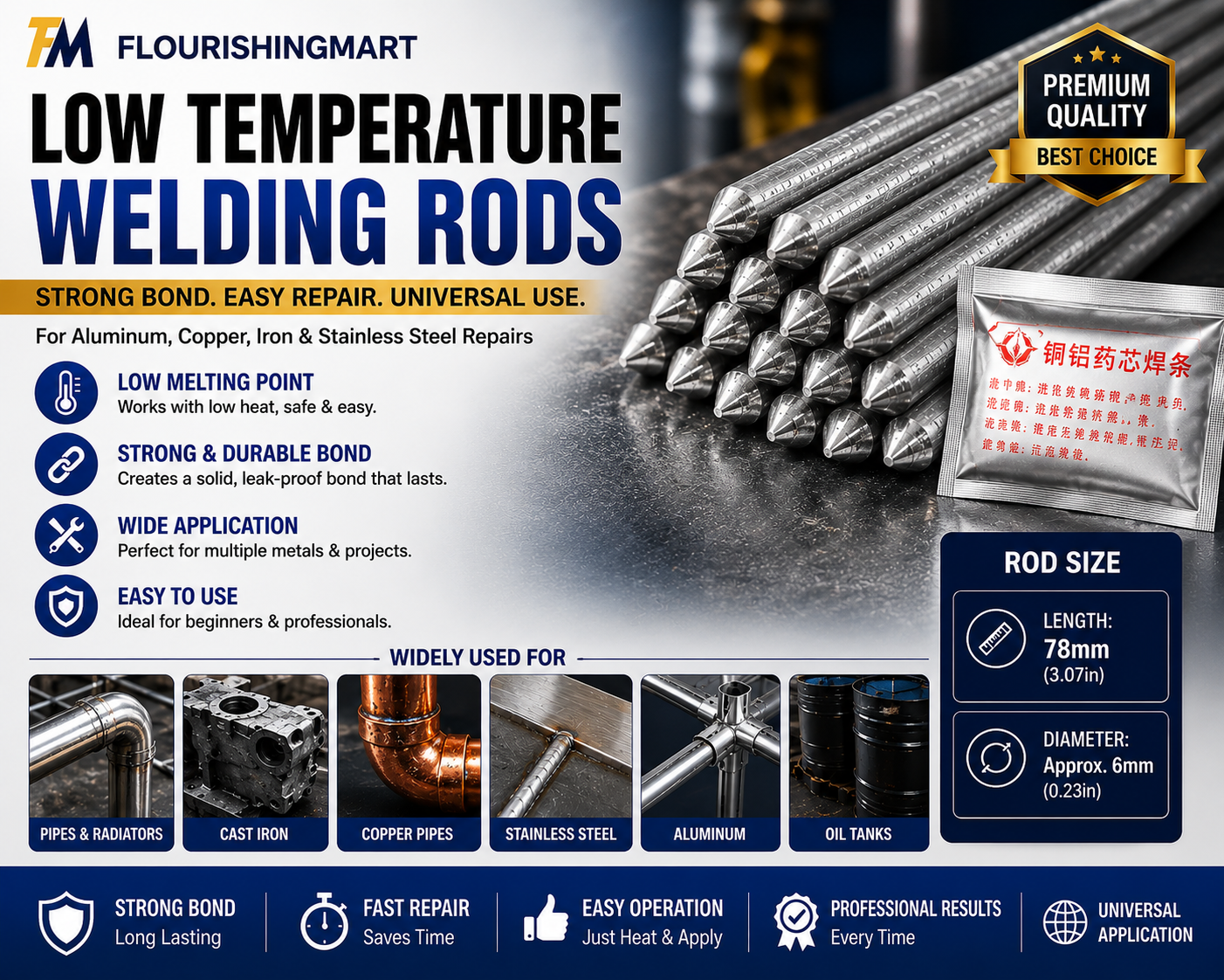 Imported Low Temperature Welding Rods – Universal Metal Repair